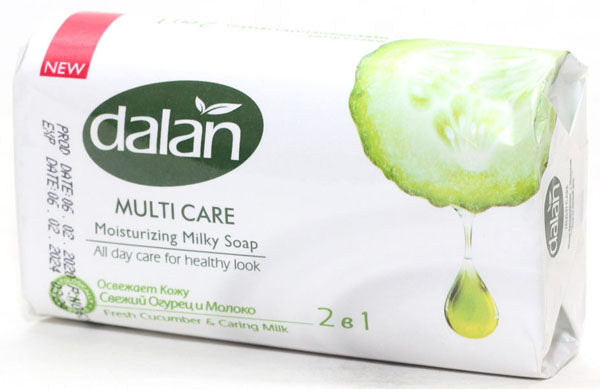 Dalan Multi Care Fresh Cucumber and Milk Bar Soap, 150 g - Image 2