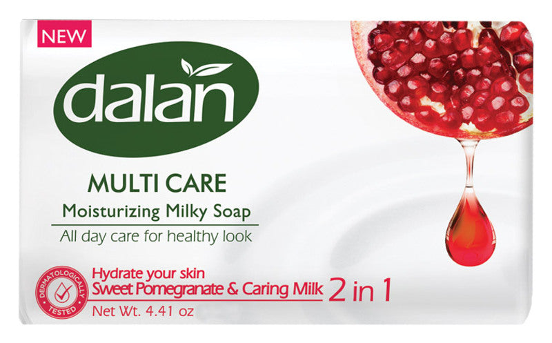 Dalan Multi Care Sweet Pomegranate and Milk Bar Soap, 150 g