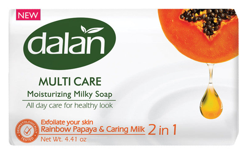 Dalan Multi Care Sunny Papaya and Milk Bar Soap, 150 g