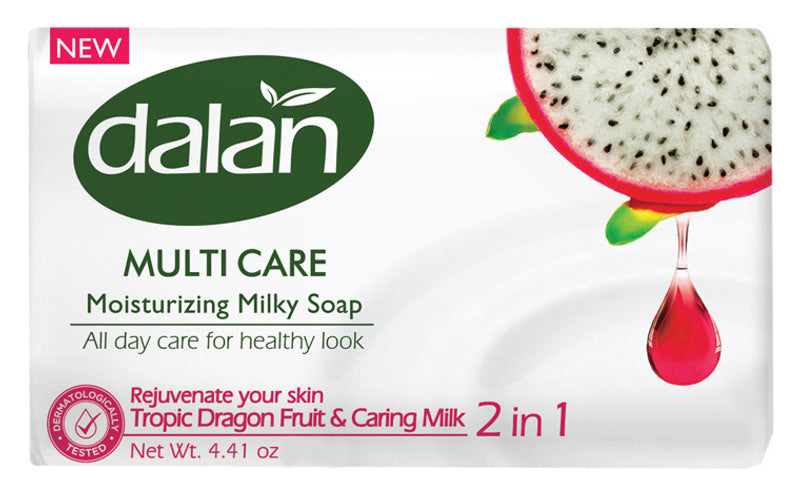 Dalan Multi Care Tropical Dragon Fruit and Milk Bar Soap, 150 g