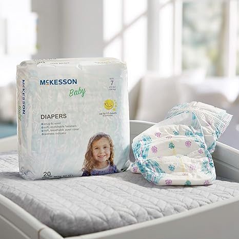 McKesson Size 7 Baby Diapers, 19+ kg, 20 pcs - Image 2
