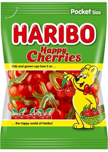 Haribo Happy Cherries Fruit Gummies, 100 g