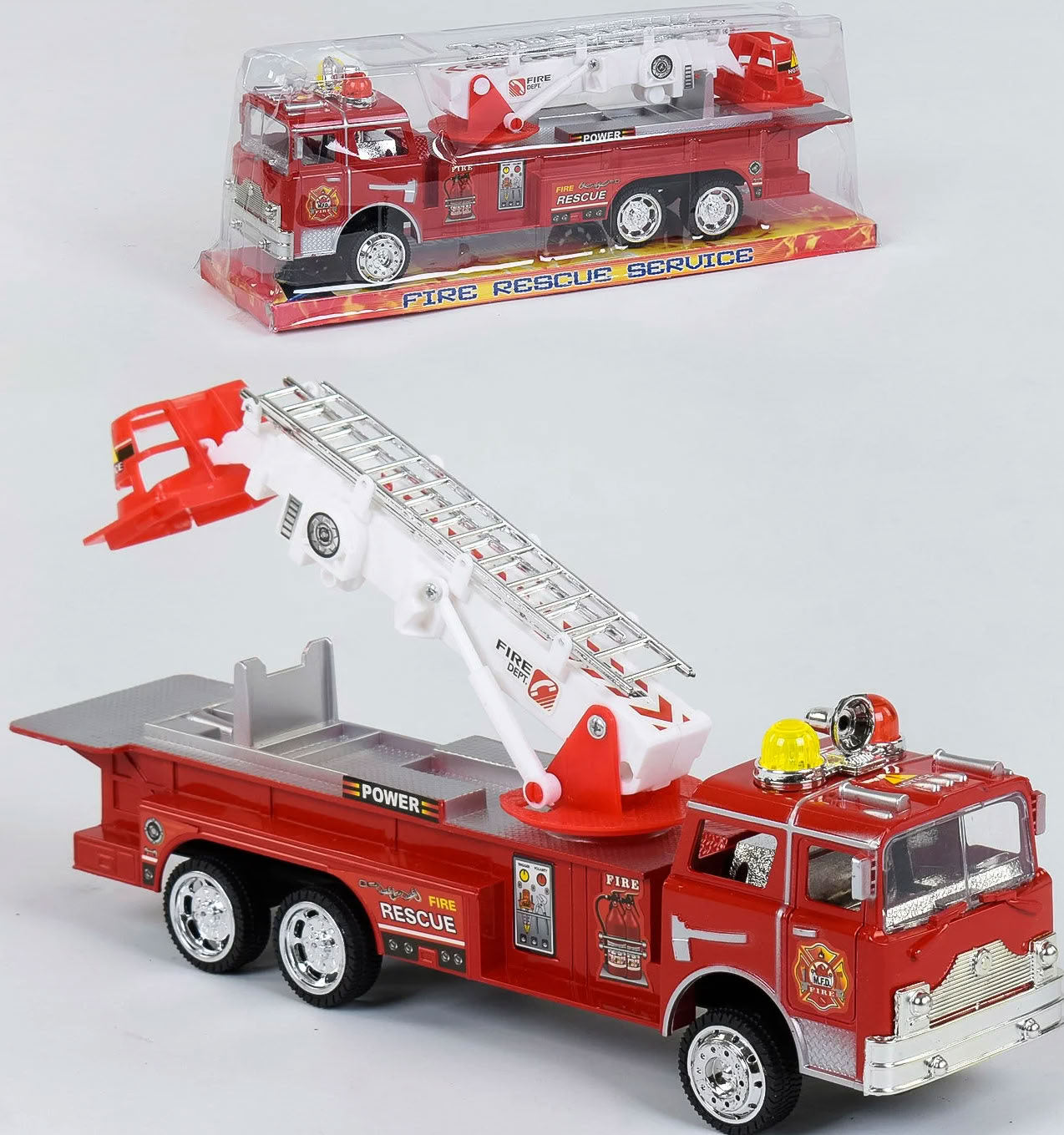 101 Friction-Powered Fire Truck