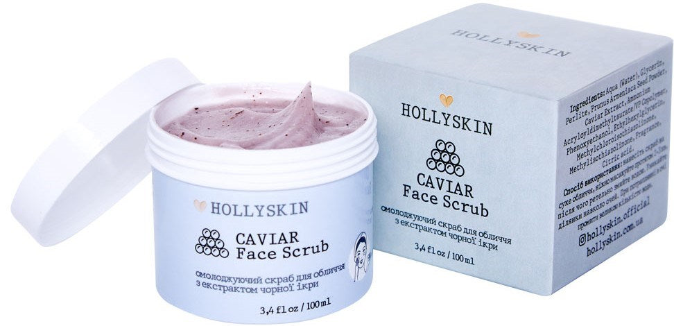 Hollyskin Caviar Face Scrub, 100 mL