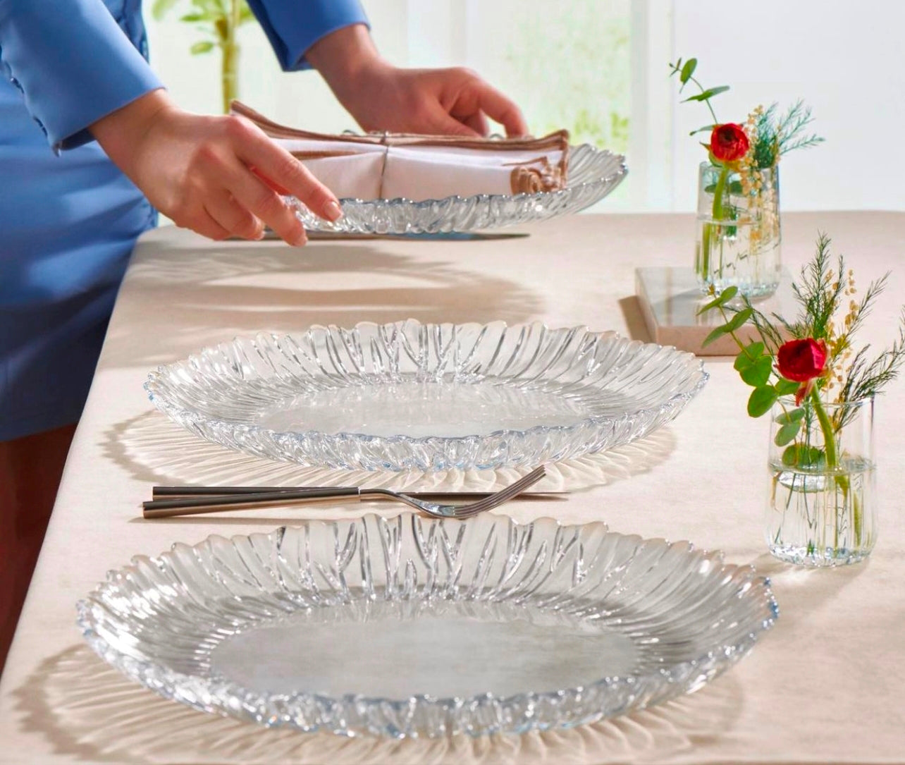 Pasabahce Aurora 10499 Round Serving Dish, 31.5 cm - Image 4