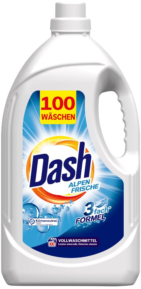 Dash Alpine Fresh Laundry Detergent Gel, 100 Loads, 5 L