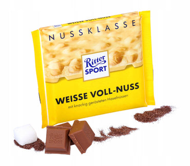 Ritter Sport White Whole Hazelnut Chocolate, 100 g - Image 2