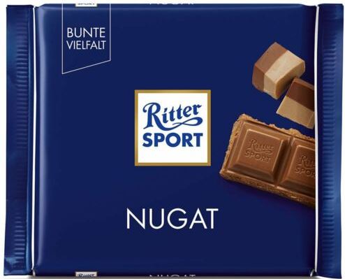 Ritter Sport Nougat Chocolate, 100 g