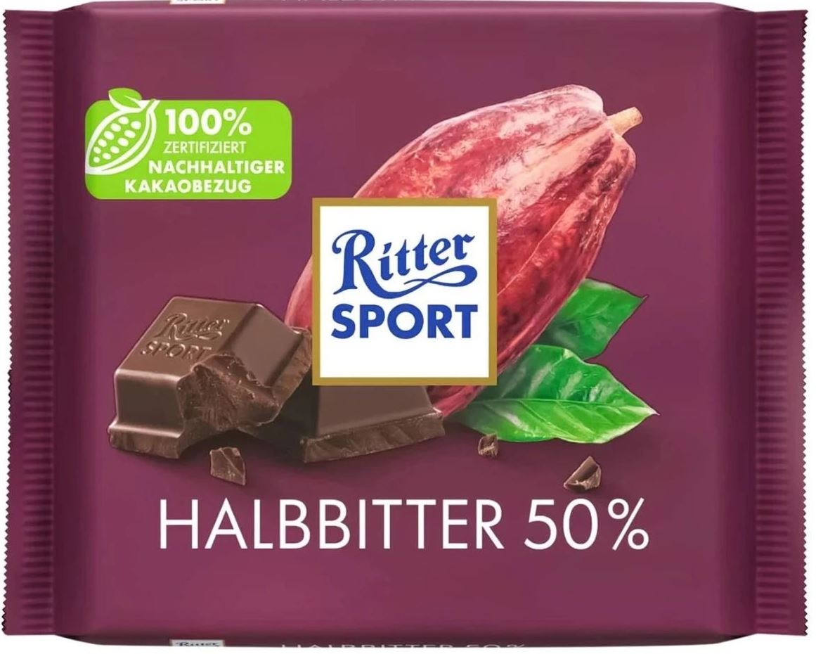 Ritter Sport Semi-Sweet Chocolate, 100 g - Image 2