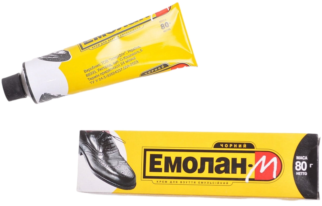 Emolan-M Black Shoe Cream, 80 g - Image 3
