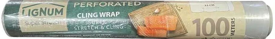 Lignum Perforated Plastic Food Wrap, 100 m