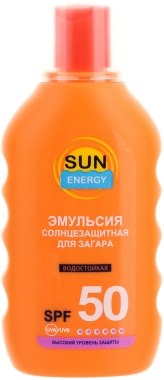 Sun Energy Tanning Emulsion SPF 50, 150 mL
