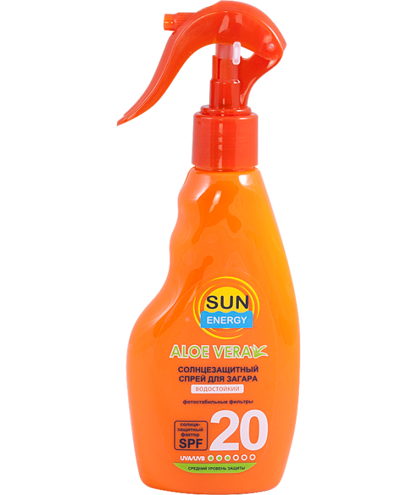Sun Energy Aloe Tanning Spray SPF 20, 200 mL