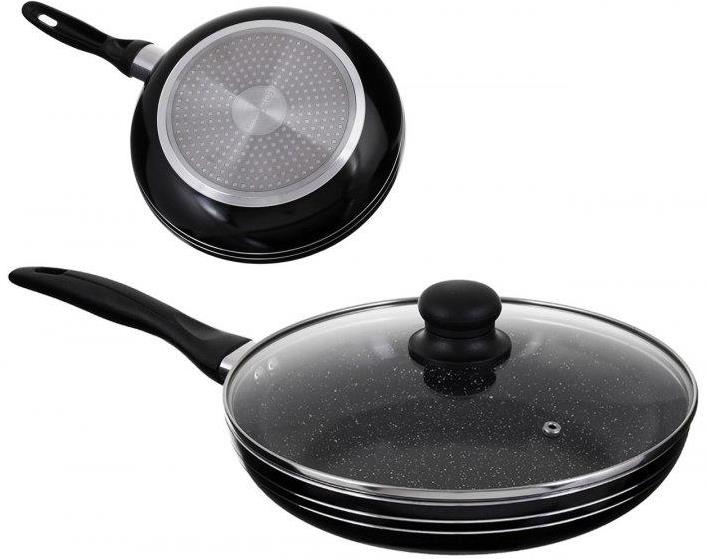 Edenberg EB-765 Frying Pan with Lid & Nonstick Marble Coating, 22 cm - Image 2