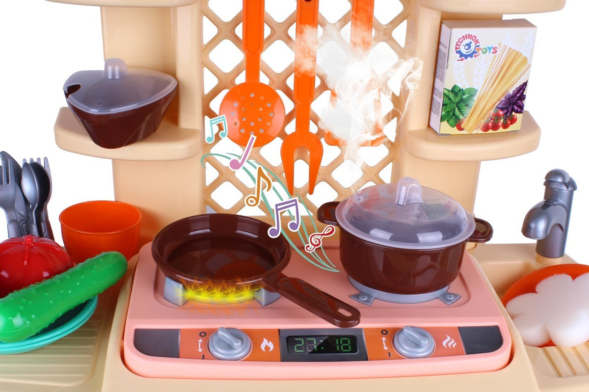 TechnoK 5637 Play Kitchen with Lights & Sounds, 29 Pieces - Image 2