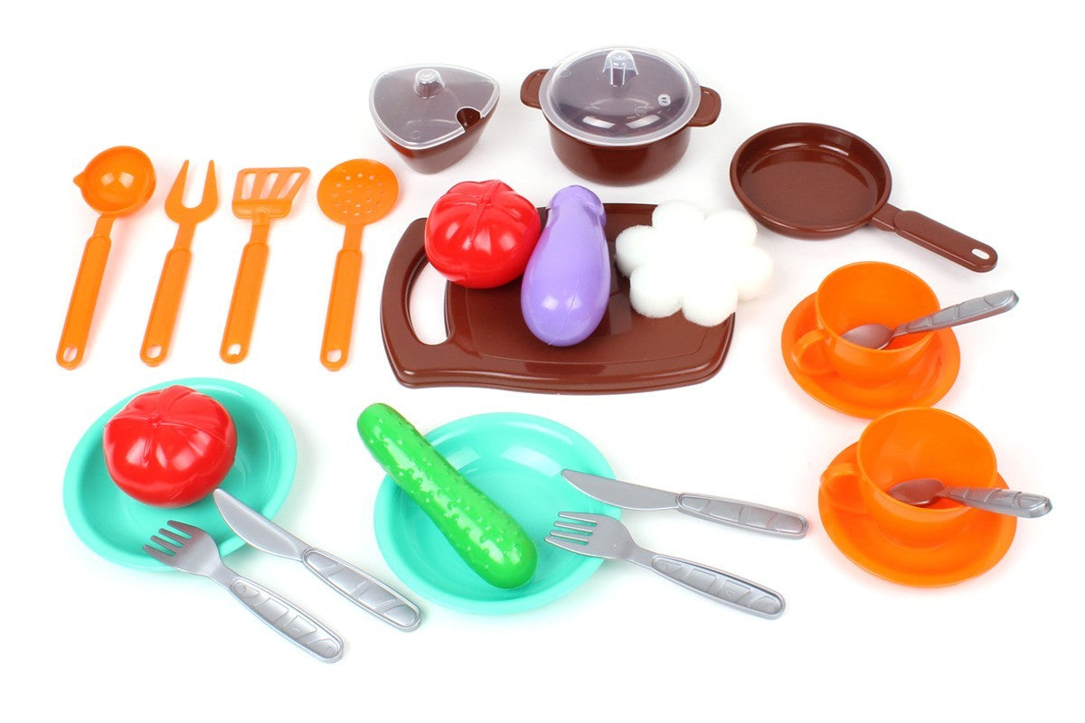 TechnoK 5637 Play Kitchen with Lights & Sounds, 29 Pieces - Image 3