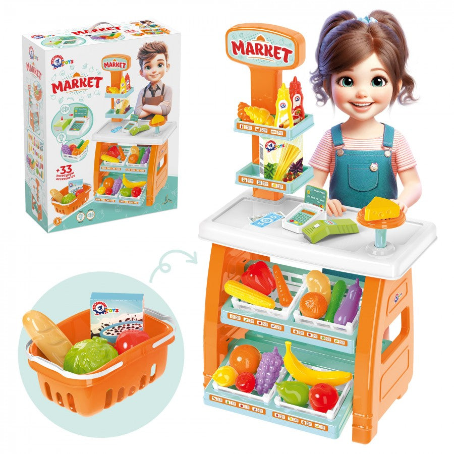 TechnoK 0730 Toy Market Set, 33 Pieces
