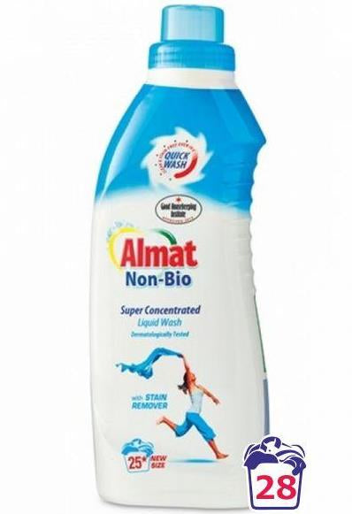 Almat Non-Bio Liquid Laundry Detergent with Stain Remover, 980 mL, 28 Loads