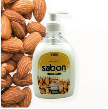 Armoni Sabon Almond Liquid Cream Soap with Pump, 370 mL - Image 2