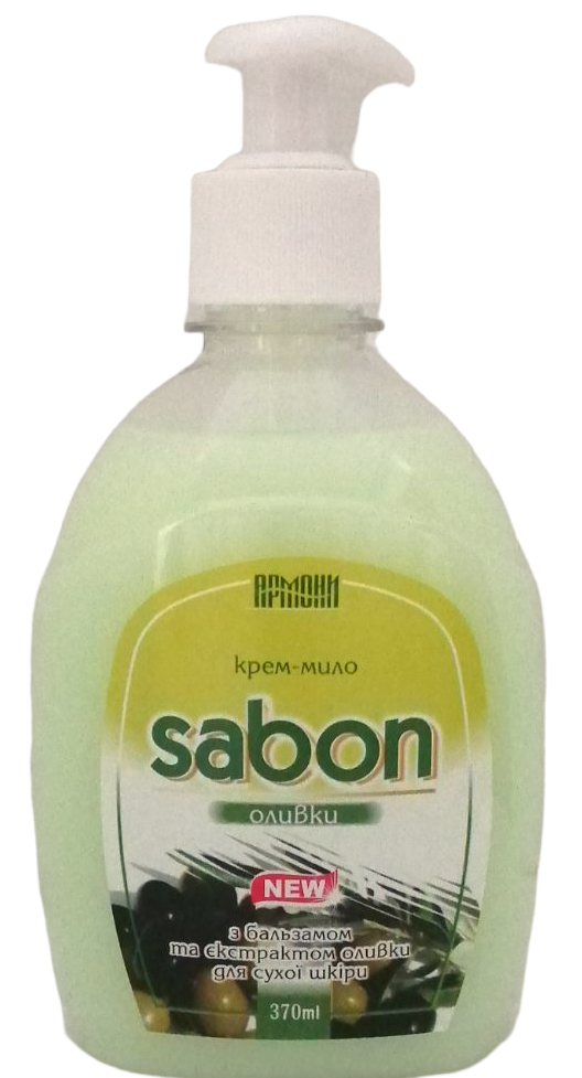 Armoni Sabon Olive Liquid Cream Soap with Pump, 370 mL