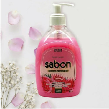 Armoni Sabon Rose Petals Liquid Cream Soap with Pump, 370 mL - Image 2