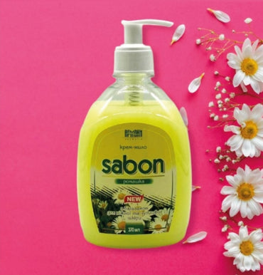 Armoni Sabon Chamomile Liquid Cream Soap with Pump, 370 mL - Image 2