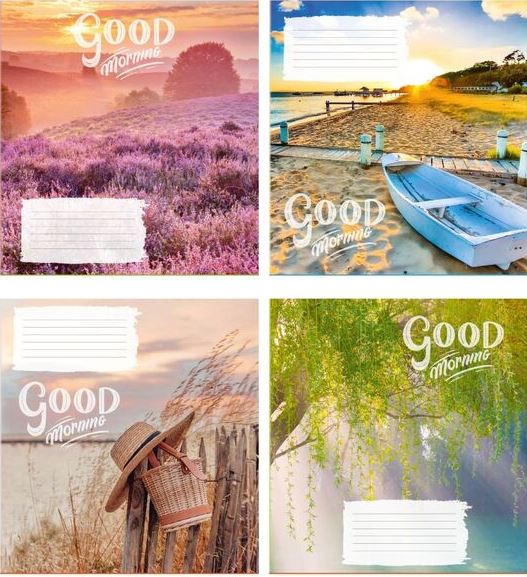 Polihrafist Grid Notebook, 12 Sheets, Assorted Designs