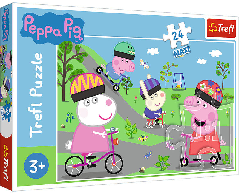 Trefl Maxi 14330 Peppa Pig Peppa's Active Day Puzzle, 24 Pieces