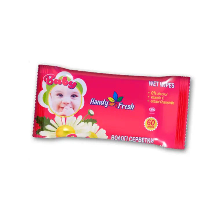 Handy Fresh Chamomile Kids Wet Wipes, 60 pcs