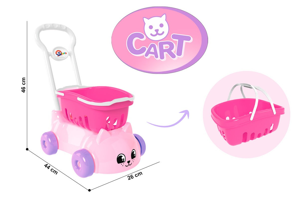 TechnoK 7587 Cat Toy Cart for Girls
