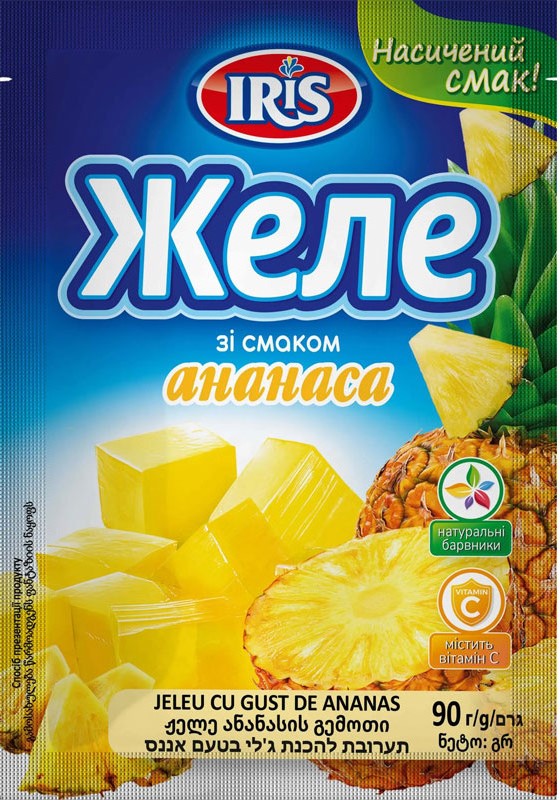 IRIS Pineapple-Flavored Jelly, 90 g
