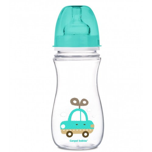 Canpol Babies 35/204 EasyStart Wide-Neck Anti-Colic Baby Bottle, 300 mL