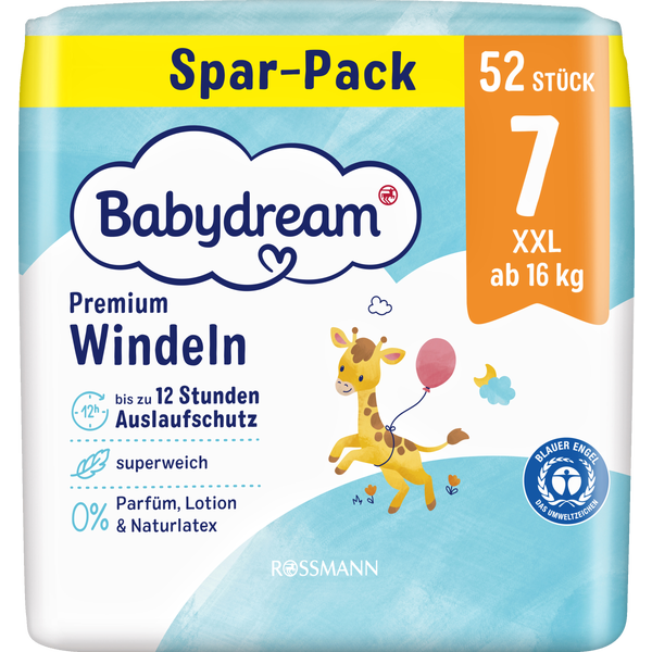 Babydream Size 7 Baby Diapers, 16+ kg, 52 pcs