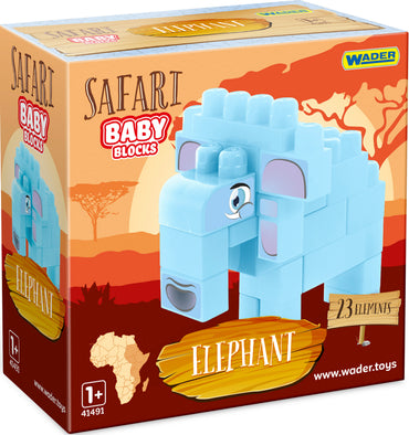 Wader Baby Blocks 41502 Safari Elephant Building Set, 23 pcs - Image 2