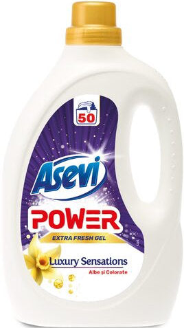 Asevi Power Luxury Sensations Liquid Laundry Detergent, 50 Loads, 2.5 L