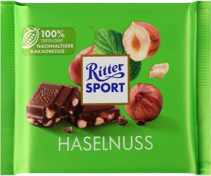 Ritter Sport Hazelnut Chocolate, 100 g