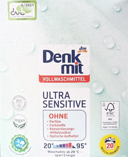 Baby laundry detergent powder Denkmit Ultra Sensitive 1.35 kg - Image 2
