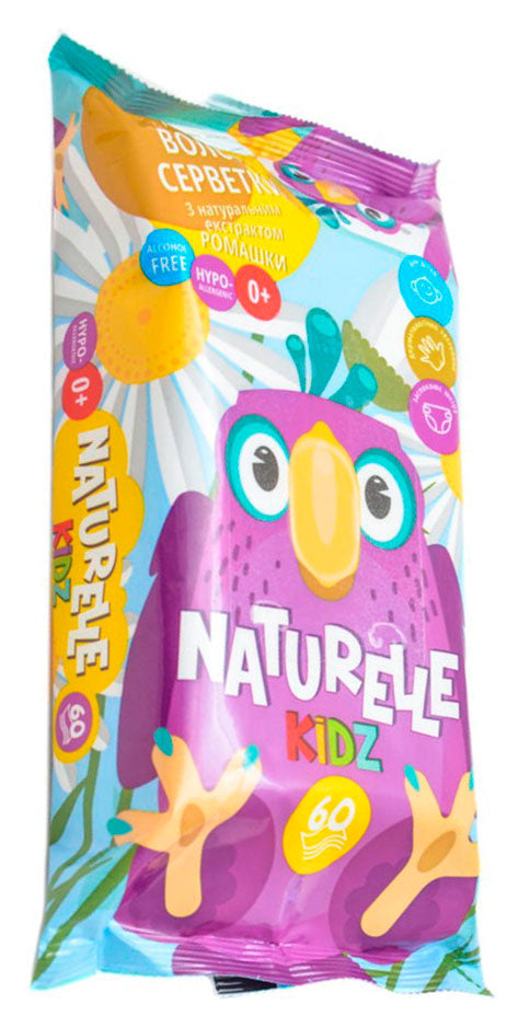 Naturelle Kidz Chamomile Kids Wet Wipes, 60 pcs - Image 2