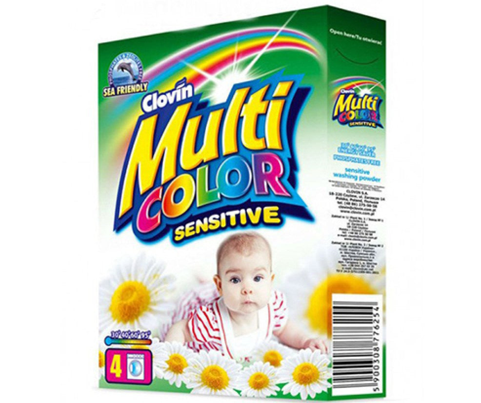 Multicolor Sensitive Automatic Laundry Detergent Powder, 400 g