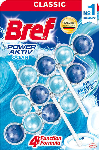 Toilet rim blocks Bref 3 pcs x 50 g ocean