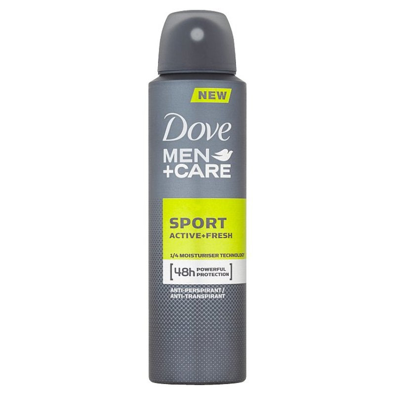 Dove Sport (Active + Fresh) Men's Antiperspirant Spray, 150 mL