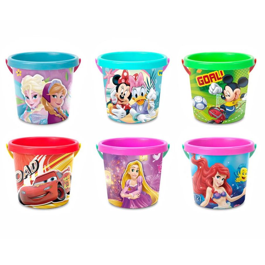 Tigres Disney 77817 Kids Sand Bucket with Thermal Sticker