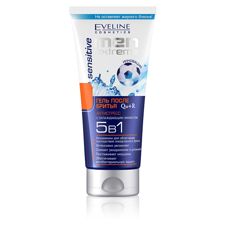 Eveline Men Extreme Q10+R Sensitive Aftershave Gel, 200 mL