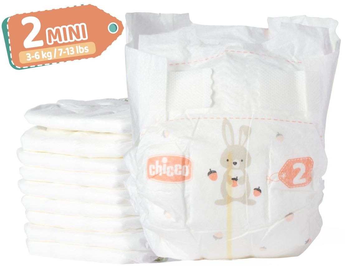 Chicco Airy Ultra Fit & Dry Size 2 Baby Diapers, 3-6 kg, 25 pcs - Image 2