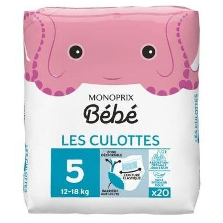 Monoprix Bébé Size 5 Baby Pull-Up Diaper Pants, 12-18 kg, 20 pcs - Image 2