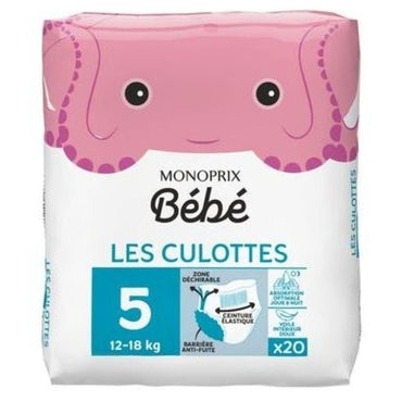 Monoprix Bébé Size 5 Baby Pull-Up Diaper Pants, 12-18 kg, 20 pcs - Image 2
