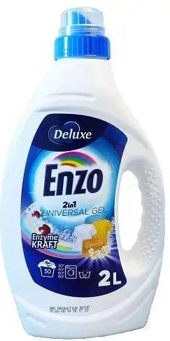 Deluxe Enzo 2-in-1 Universal Laundry Detergent Gel, 50 Loads, 2 L