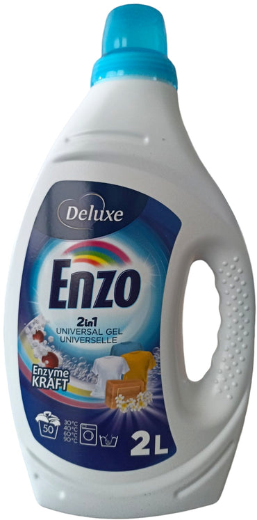 Deluxe Enzo 2-in-1 Universal Laundry Detergent Gel, 50 Loads, 2 L - Image 2
