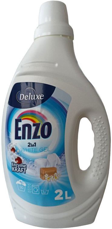 Deluxe Enzo 2-in-1 White Laundry Detergent Gel, 50 Loads, 2 L - Image 2
