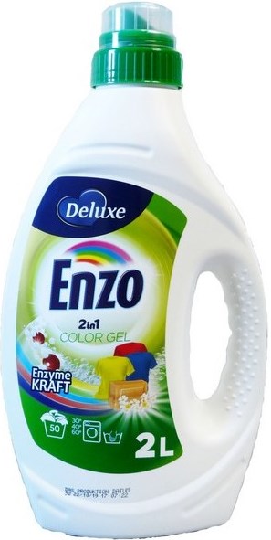 Deluxe Enzo 2-in-1 Color Laundry Detergent Gel, 50 Loads, 2 L